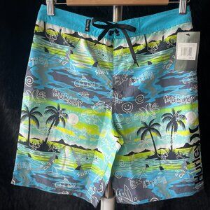 Boys Hurley "Doodle Paradise" Boardshorts - Size Kids 16